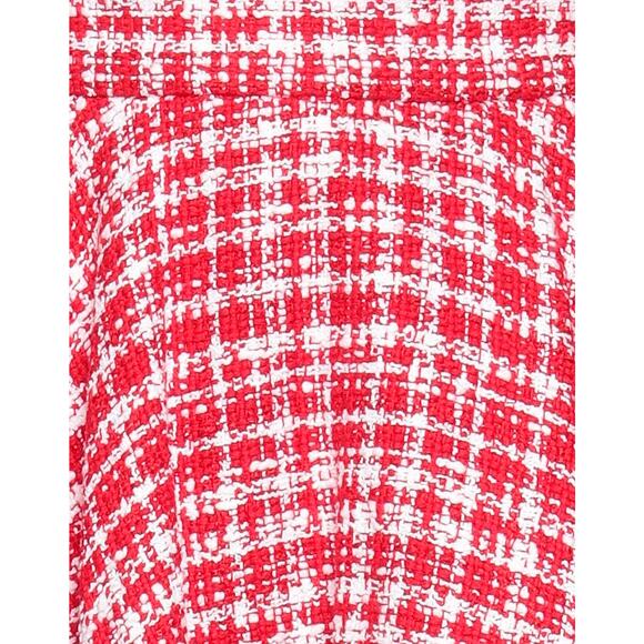 NWT Dolce & Gabbana Red White Tweed Circle Mini Skirt IT 44 US L - Picture 8 of 12
